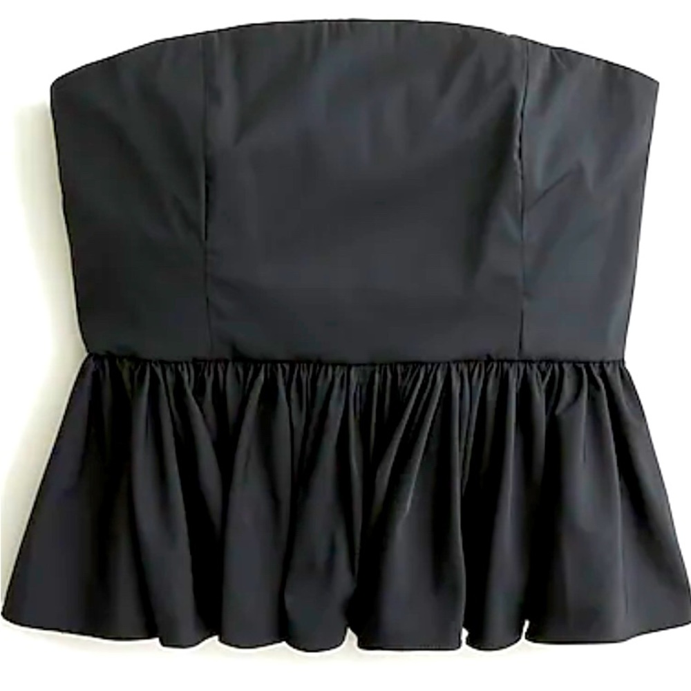 Jcrew strapless peplum top